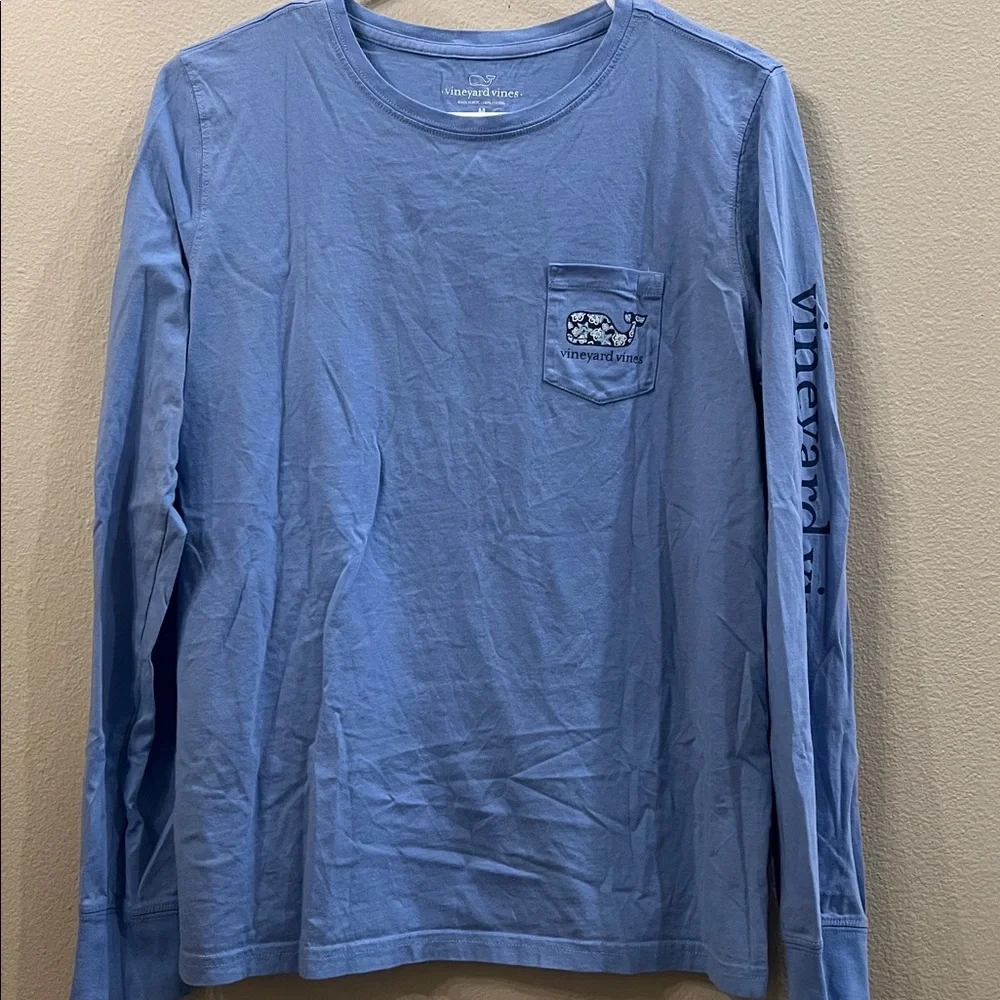 Vineyard Vines Light Blue Long Sleeve Tee - Picture 3 of 5